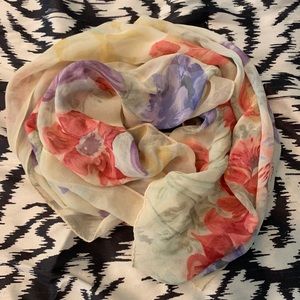 Beautiful sheer floral scarf